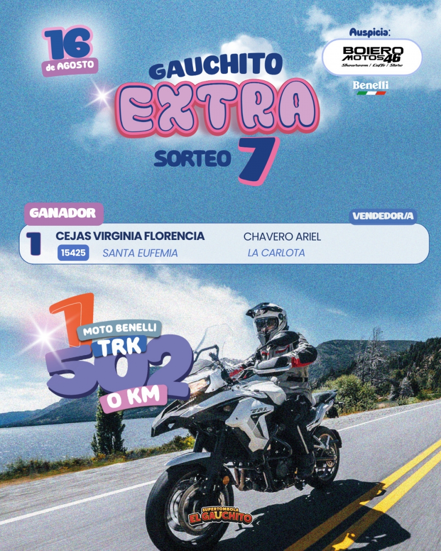 Ganadores Gauchito Extra