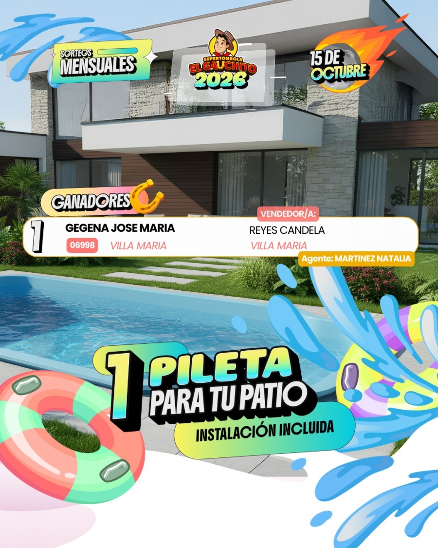 Ganadores El Gauchito Sorteos Mensuales